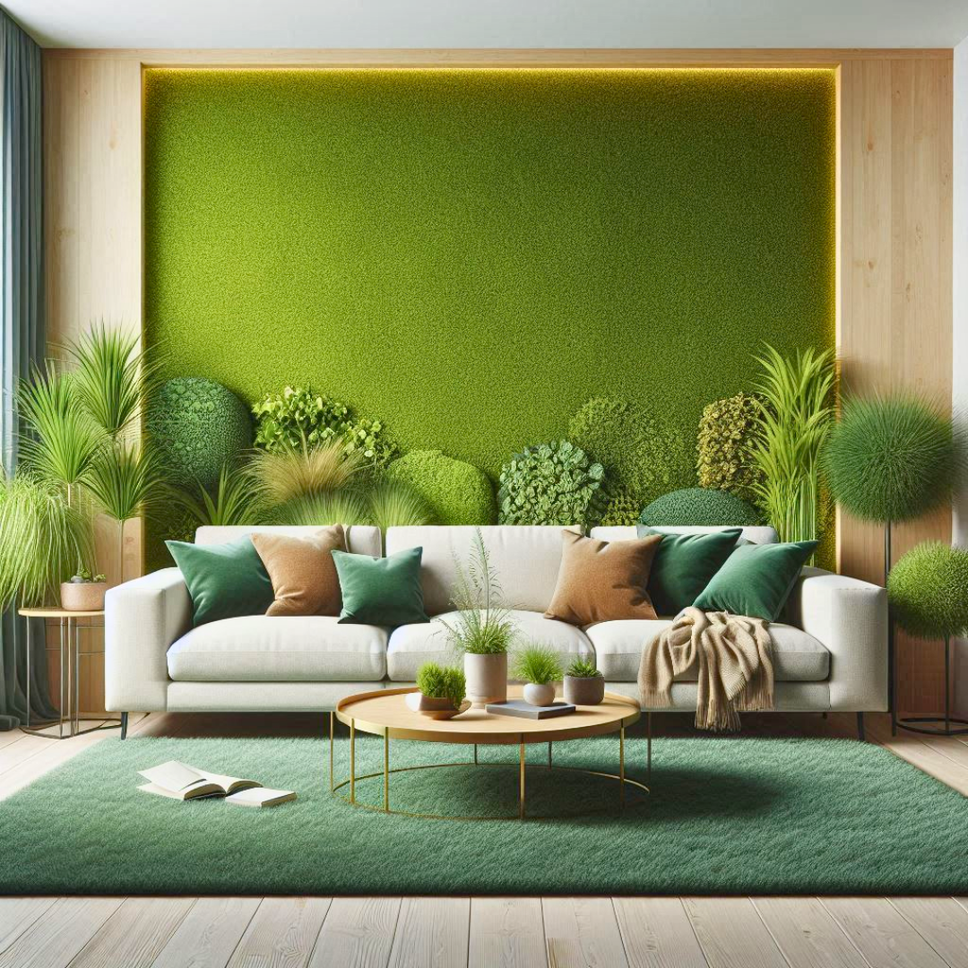 7 Inspiring Living Room Artificial Grass Wall Design Ideas to Transform Your Space